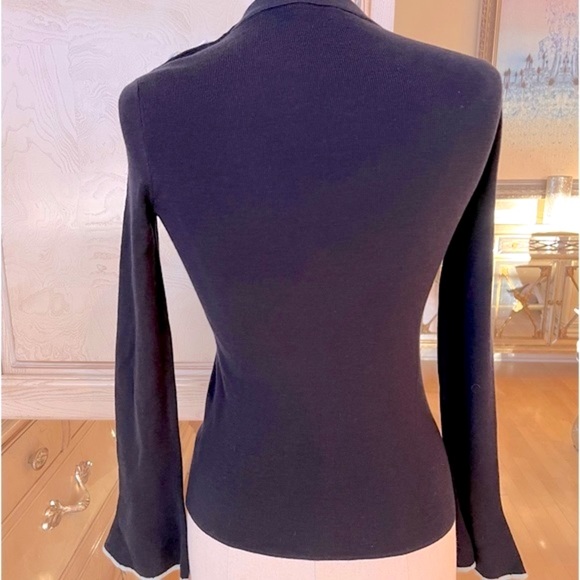 NWOT Tory Burch Kimberly Navy Crewneck Sweater - Picture 8 of 13
